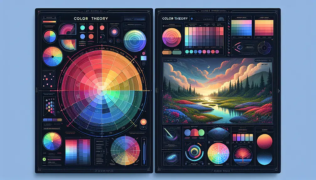 Advanced Color Theory in AI Art Generation
